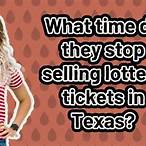 what time do they stop selling lottery tickets